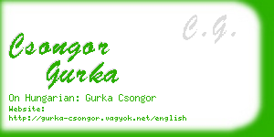 csongor gurka business card